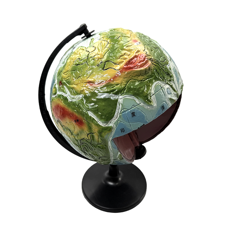 Geografický vzdělávací model, model vnitřní struktury země, model zeměkoule vnitřní struktury země