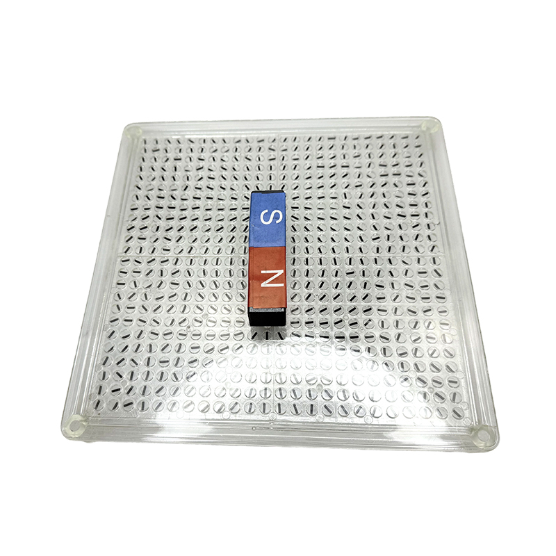 Demonstrační deska magnetické indukční čáry experimentální zařízení fyziky elektromagnetického pole