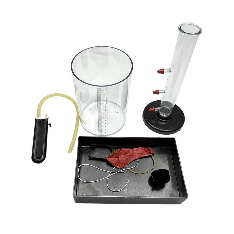 Experimentální zařízení pro vztah mezi tlakem kapaliny a hloubkou 