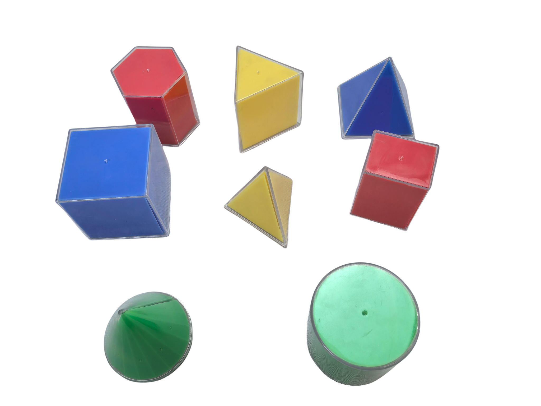 8dílná sada Trojrozměrná geometrie Rozložitelný model Matematika Základní škola Výukové pomůcky